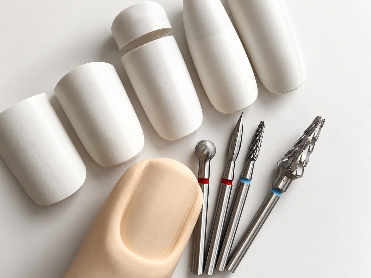 Kit Nail Art Gigante – Dito, 5 Unghie, Punte e Lima