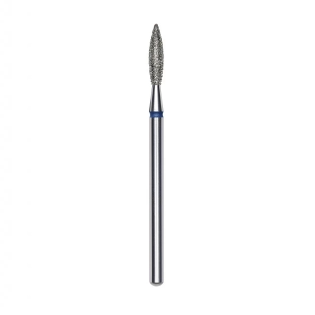 FIAMMA APPUNTITA Ø 2.3mm - lunghezza punta 10mm | Punta per fresa diamantata blu